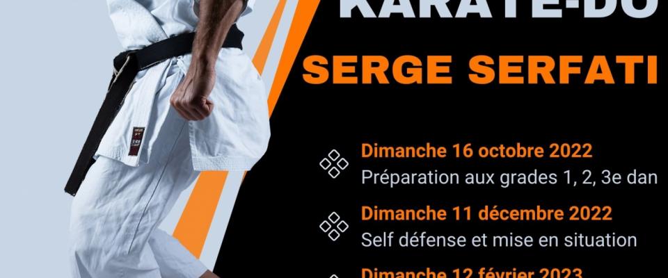 Stage Karaté-do avec Serge SERFATI saison 2022-2023