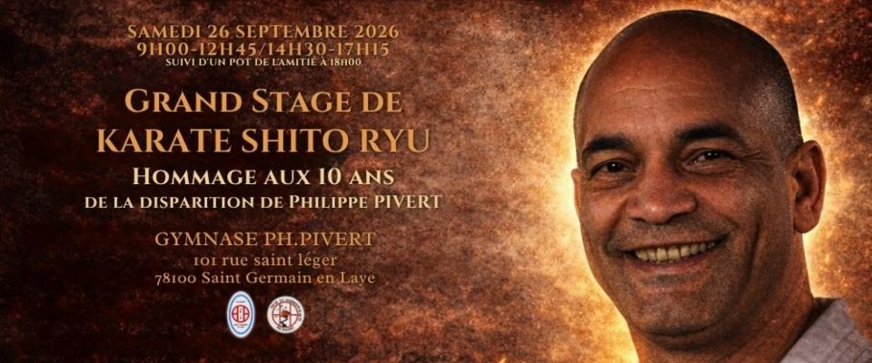 Grand Stage de Karaté Shito Ryu à Saint-Germain-en-Laye un Hommage aux 10 ans de Philippe Pivert